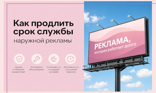 Как продлить срок службы наружной рекламы в  Наро-Фоминске