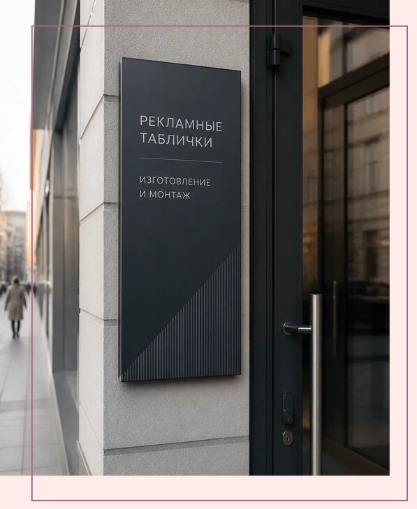 Рекламные таблички в Наро-Фоминске по цене от 4610 р. | Аванза-Нр-