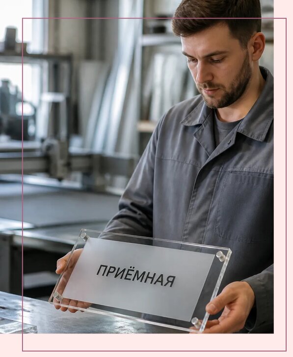 Таблички из оргстекла на заказ в Наро-Фоминске от 3996 р. | Аванза-Нр-